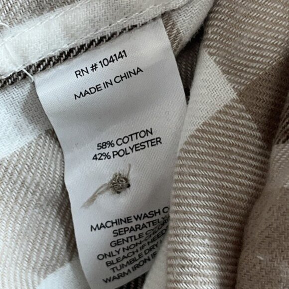 Alpine Design Women's Journey Oversize Flannel Size XXL White Harvest Plaid NWT - Picture 8 of 9